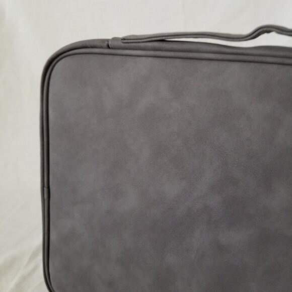 NEW! Faux Leather Laptop Computer Carrying Case w/Plush Pocket & Velcro Strap - Picture 8 of 15